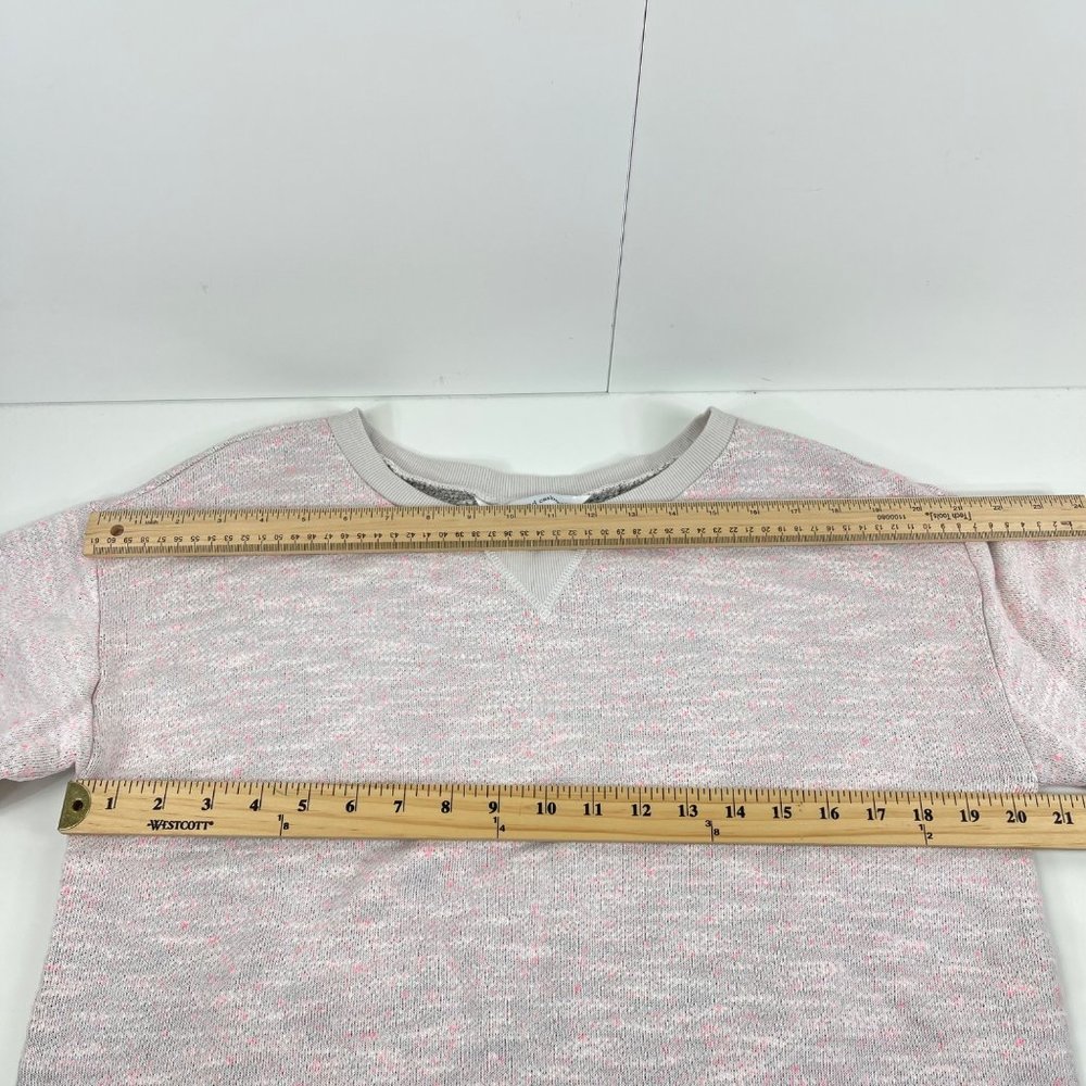 Cupcakes and Cashmere Pink/Gray/Blue Teo Space Dyes Knit Sweatshirt Size Medium - Picture 6 of 8